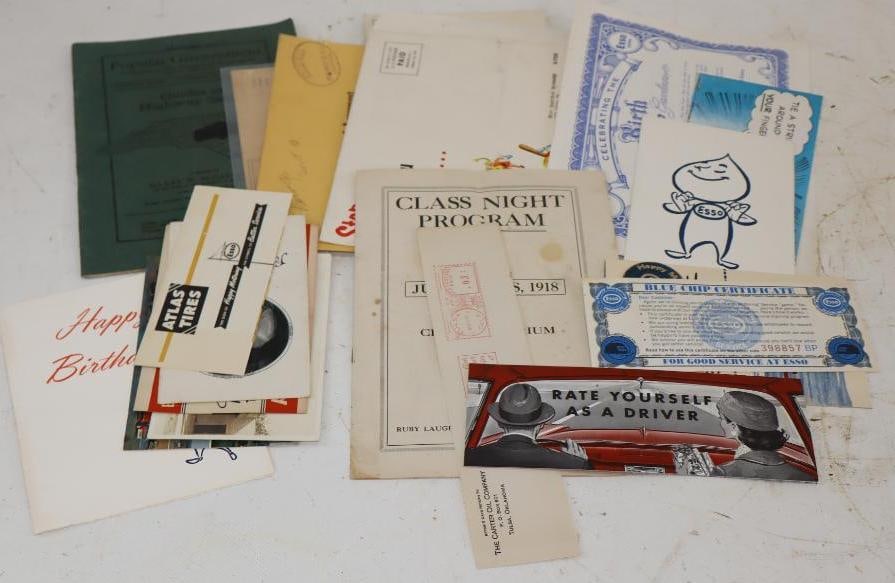 Group of 22 Esso and Atlas Advertising Pamphlets, Mailers, and Handouts (1 of 5)