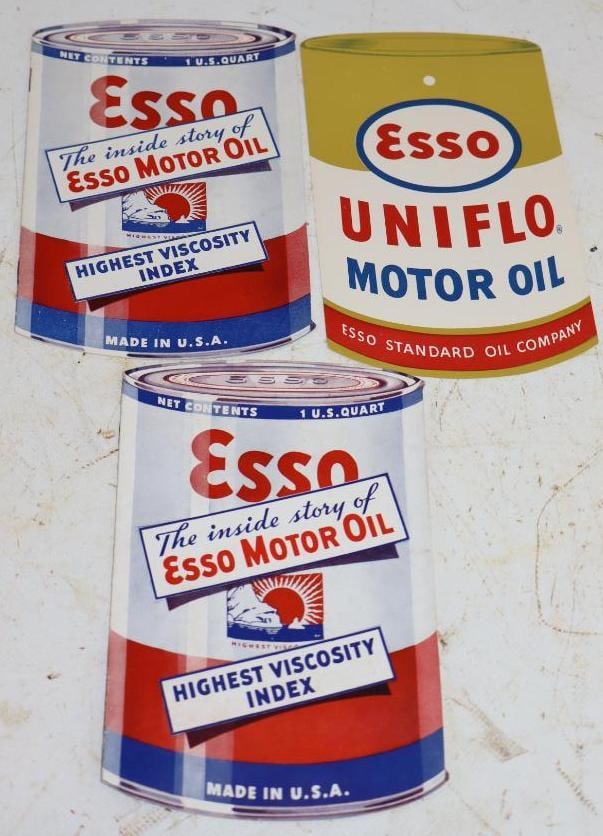 Group of 3 Esso Motor Oil Can Shaped Handout and Pamphlets (1 of 2)