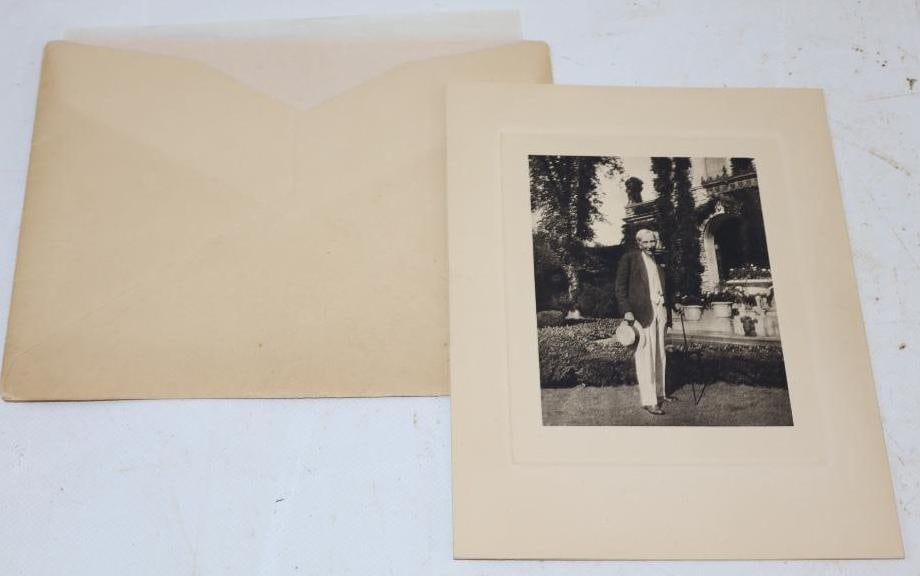 Christmas Card from John D. Rockefeller: 5.75" x 7.25"