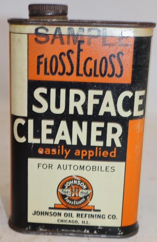 Johnson Oil Refining Floss-E-Gloss Surface Cleaner Unopened Sample Can (1 of 2)
