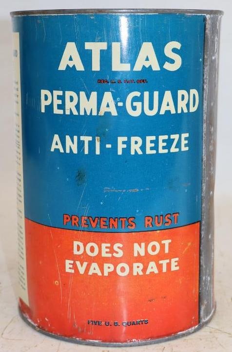 Atlas Perma-Guard 5 Quart Anti-Freeze Oil Can (1 of 3)