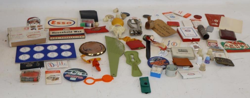 Group of 68 Esso, Enco, and Exxon Gas Station Advertising Give-Aways and Products (1 of 14)