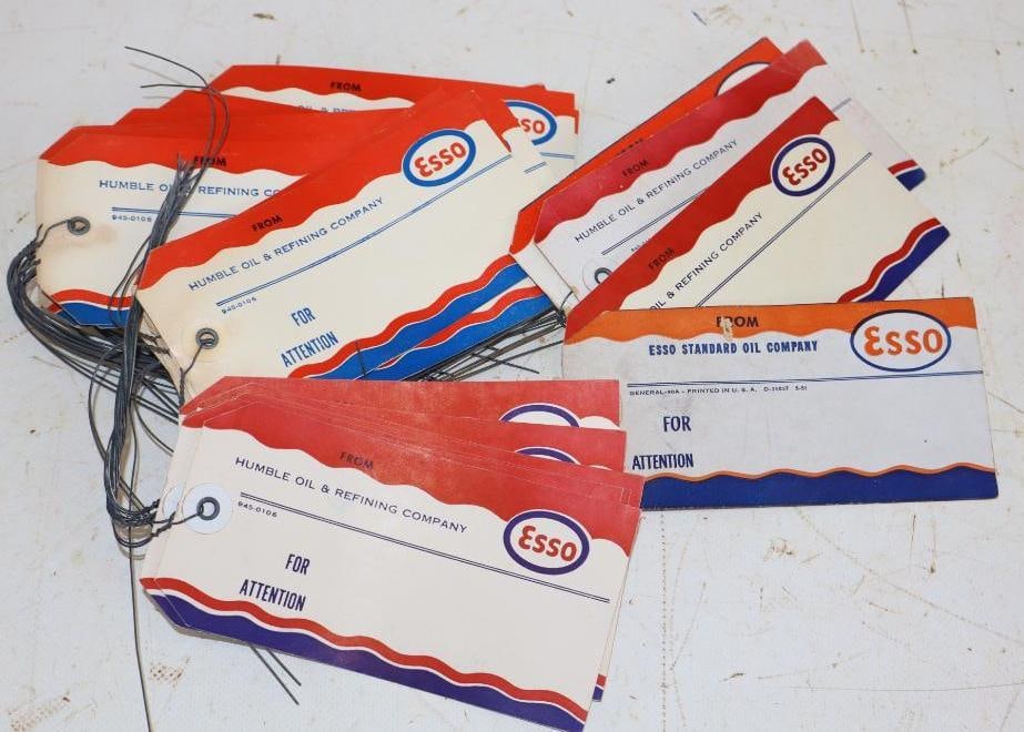 Group of 45 Unused Cardstock Identification Tags: 5" x 2" each