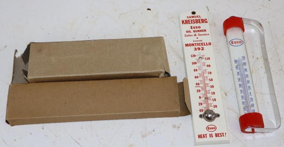 Group of 2 Esso Advertising Thermometers in Original Boxes (1 of 3)