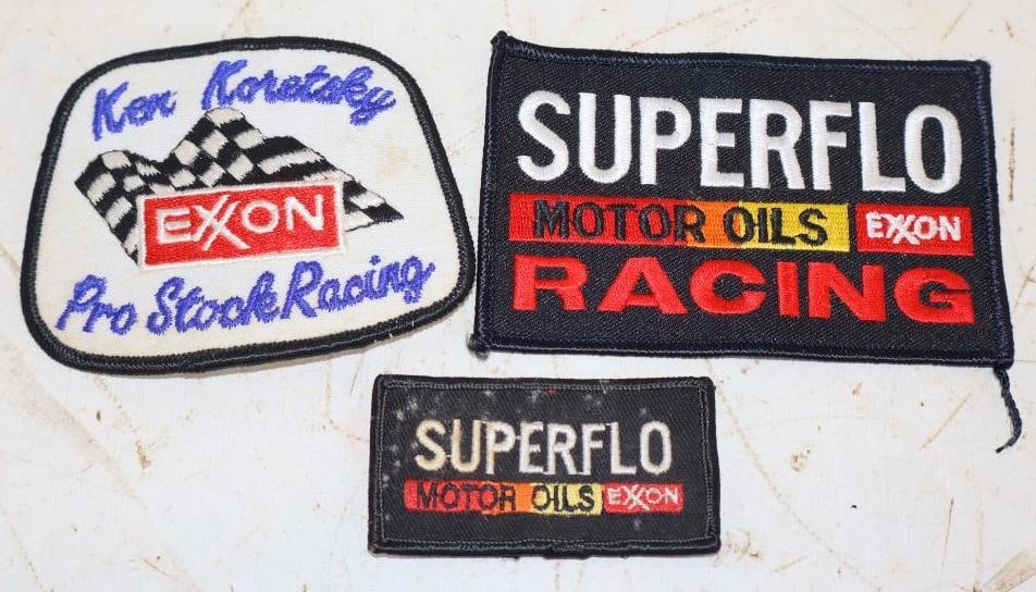 Group of 3 Different Exxon Racing Shirt Patches (1 of 2)