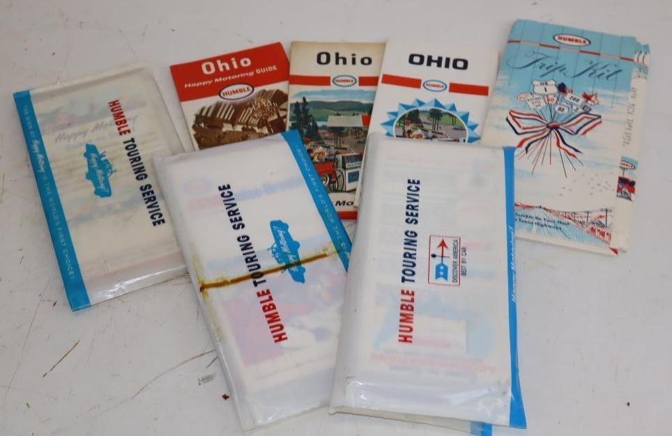 Group of 7 Humble Touring Service Trip Kits and Road Maps (1 of 4)