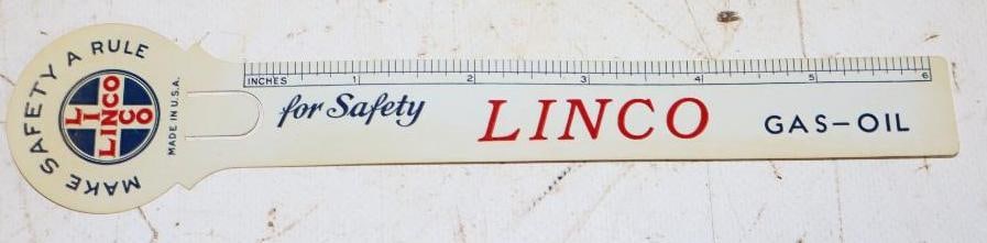 Linco "Makes Safety Rule" Book Mark and Ruler: 8" Long
