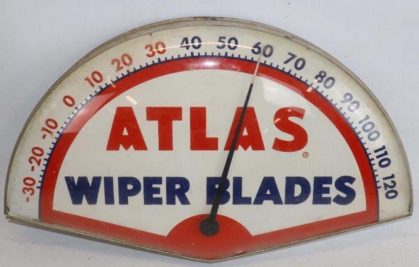Atlas Wiper Blades Windshield Shaped Thermometer with Glass Face (1 of 2)