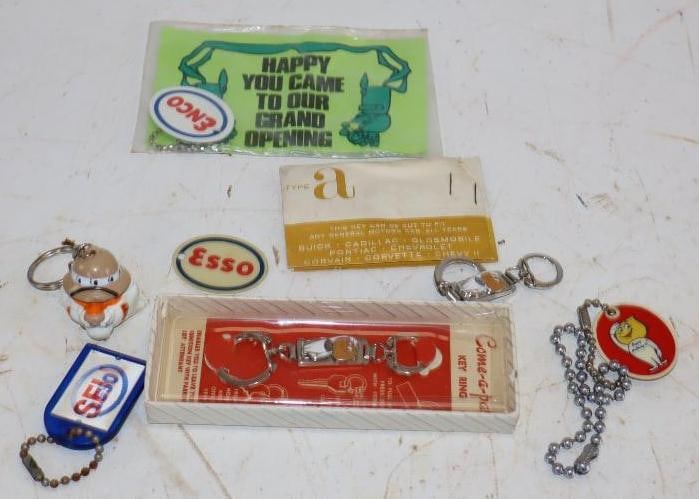 Group of 9 Esso , Enco, and Humble Keys and Key Chains (1 of 4)