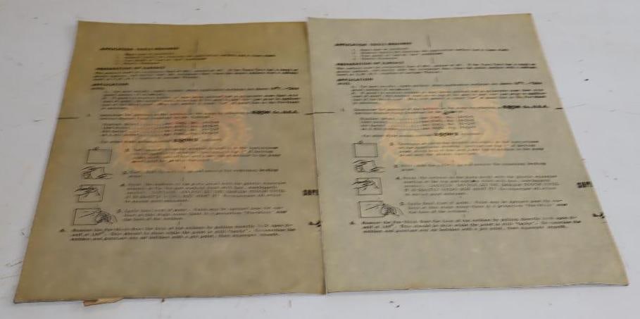 Group of 4 Esso Tiger Gas Pump Decals for Gilbarco: 9" x 14" each