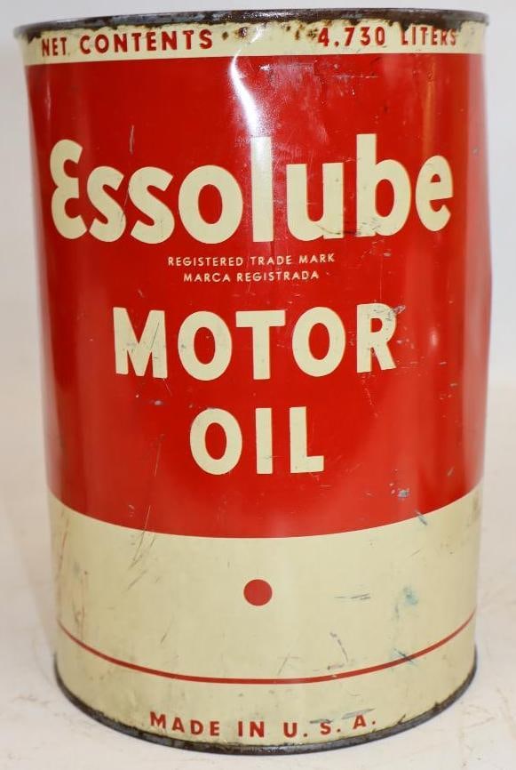Essolube 10 5 Quart Oil Can (1 of 2)