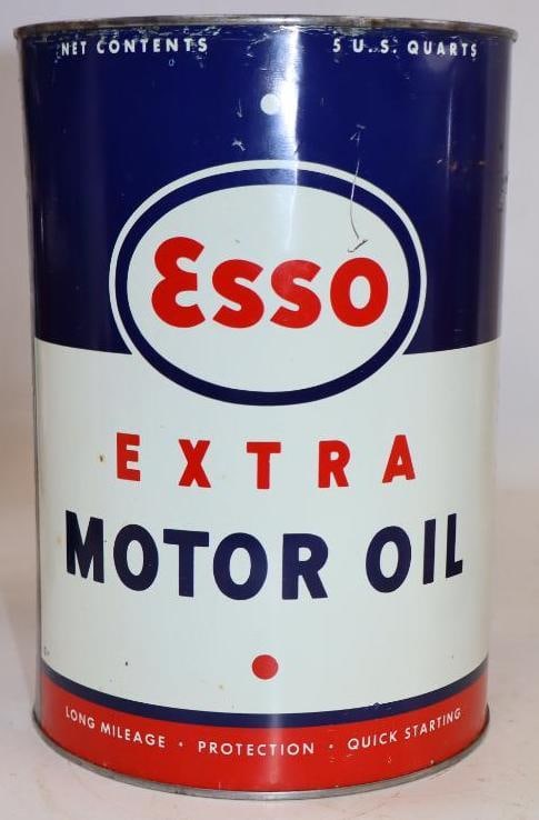 Esso Extra No 3 5 Quart Oil Can (1 of 3)