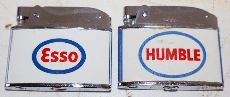 Group of 2 Esso & Humble Refillable Advertising Lighters (1 of 2)
