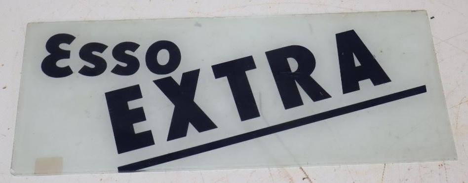 Esso Extra Gas Pump Ad Glass Lense (1 of 2)