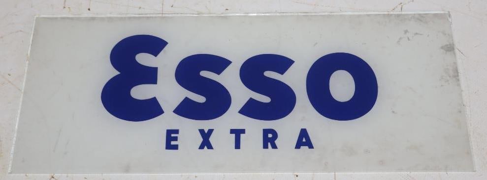 Esso Extra Gas Pump Ad Glass Lense (1 of 2)