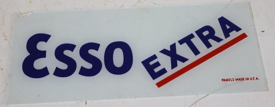 Esso Extra Gas Pump Ad Glass Lense (1 of 2)