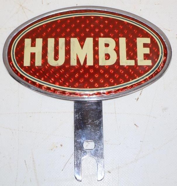 Humble Oil Advertising License Plate Topper (1 of 2)