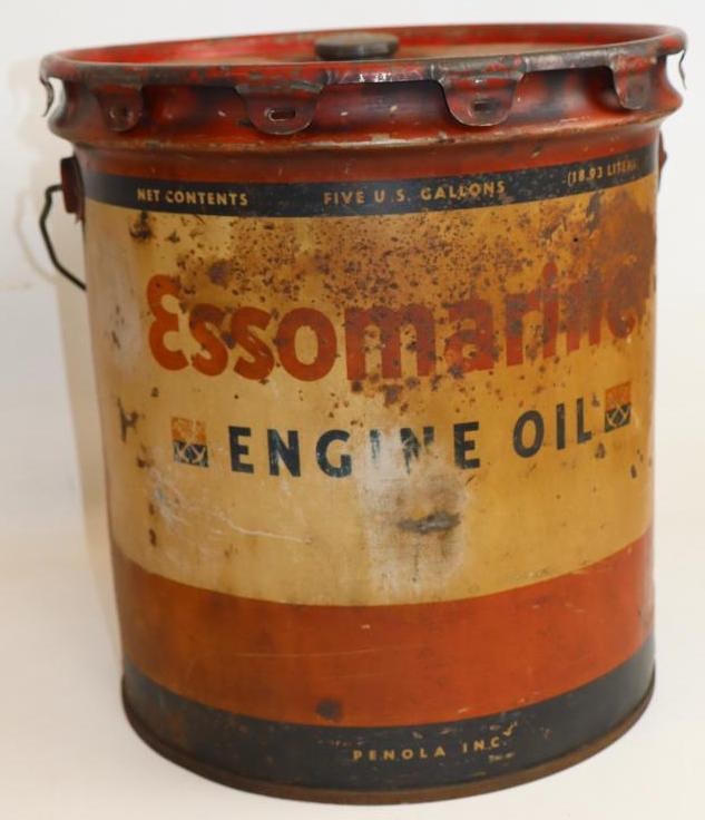 Esso Essomarine 5 Gallon Oil Can (1 of 3)