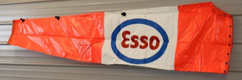 Esso Vinyl Windsock: 95" x 23"