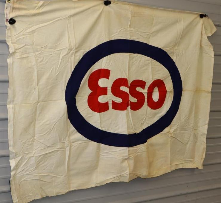 Esso 100% Cotton Banner: 4 feet x 6 feet, Magnets on back