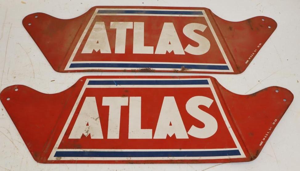 Par of Un-Bent Atlas Tire Display Sides (1 of 6)