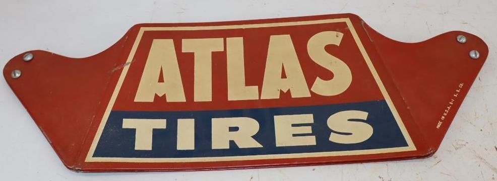 Par of Un-Bent Atlas Tire Display Sides With Bolts (1 of 2)