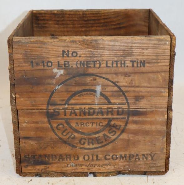 Standard Oil of Nj 10lbs Square Arctic Cup Grease Wooden Shipping Crate (1 of 4)