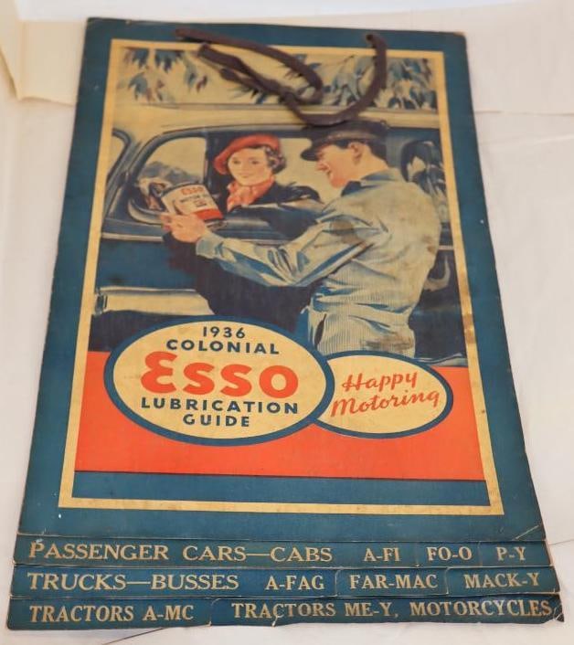 1936 Colonial Esso Lubrication Guide (1 of 5)