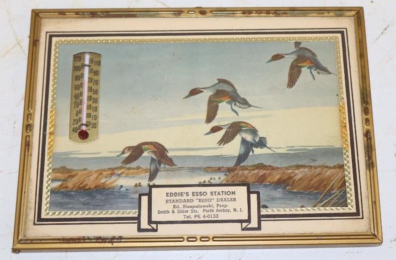 Eddie's Esso Gas Station Advertising Picture Thermometer (1 of 4)