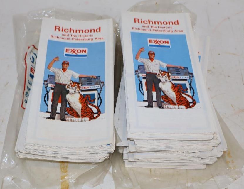 Group of 54 NOS Exxon Gas Station Road Maps (1 of 3)
