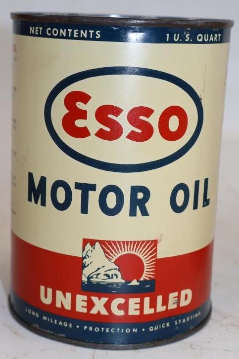 Esso Unexcelled No 3 1 Quart Metal Oil Can (1 of 3)