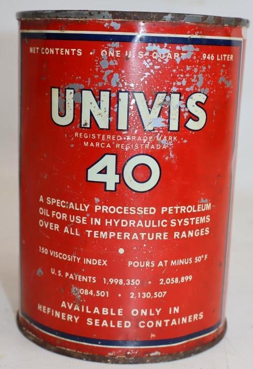 Univis 40 1 Quart Metal Oil Can (1 of 2)