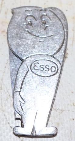 Esso Oil Drop Mascot Shaped Pocket Knives: 2" x 1"