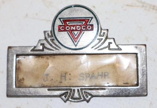 Conoco Cloisonne Employee Pinback Badge (1 of 2)