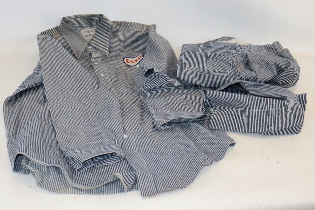 Group of 2 Esso Gas Station Work Shirt & Pants (1 of 7)