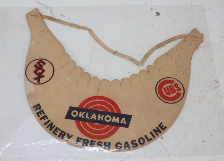 Oklahoma Refinery Fresh Gasoline Chicago White Sox & Cubs Advertising Paper Hat (1 of 2)