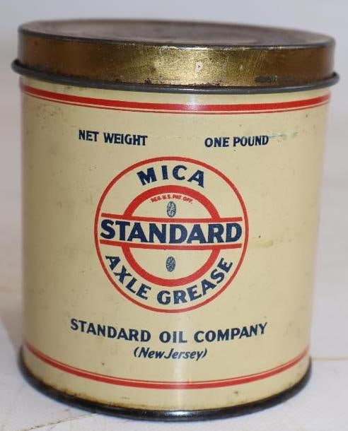 Standard of NJ Mica 1lb Axle Grease Can (1 of 2)