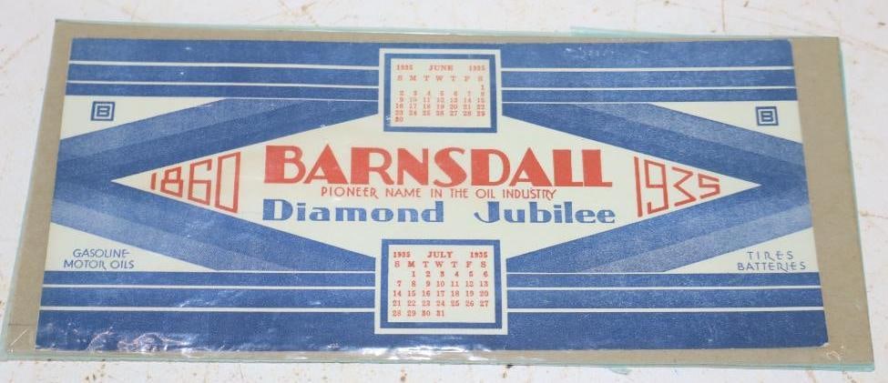 1935 Barnsdall Advertising Ink Blotter: 8.25" x 4"