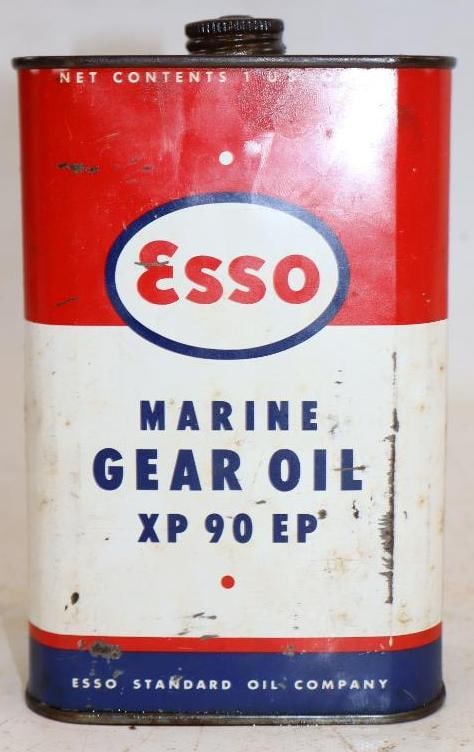 Esso Marine Gear Quart Oil Can (1 of 2)