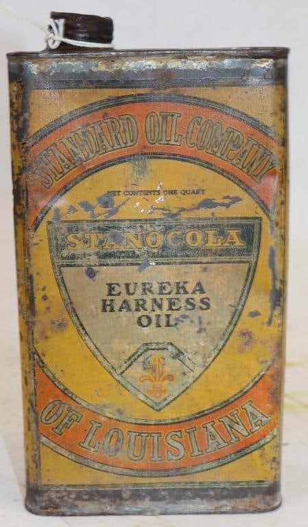Early Stanacola Eureka Harness Oil Quart Oil Can (1 of 2)