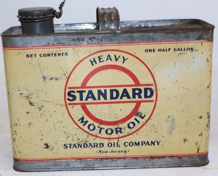 Standard Oil of NJ Slim Half Gallon Oil Can (1 of 2)