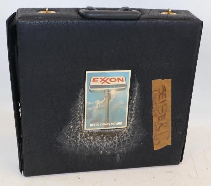 1973 Exxon Sales Maker Briefcase Kit: 16" x 4" x 15.5"
