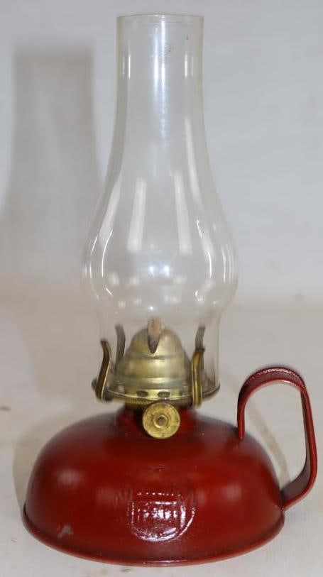 Socony Embossed Advertising Kerosene Lamp: 3.25" x 3.5" x 6.5"