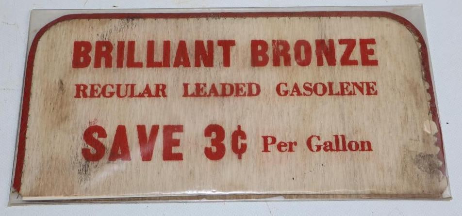 Brilliant Bronze Johnson Oil Doublesided Advertisement: 11.25" x 5.5"