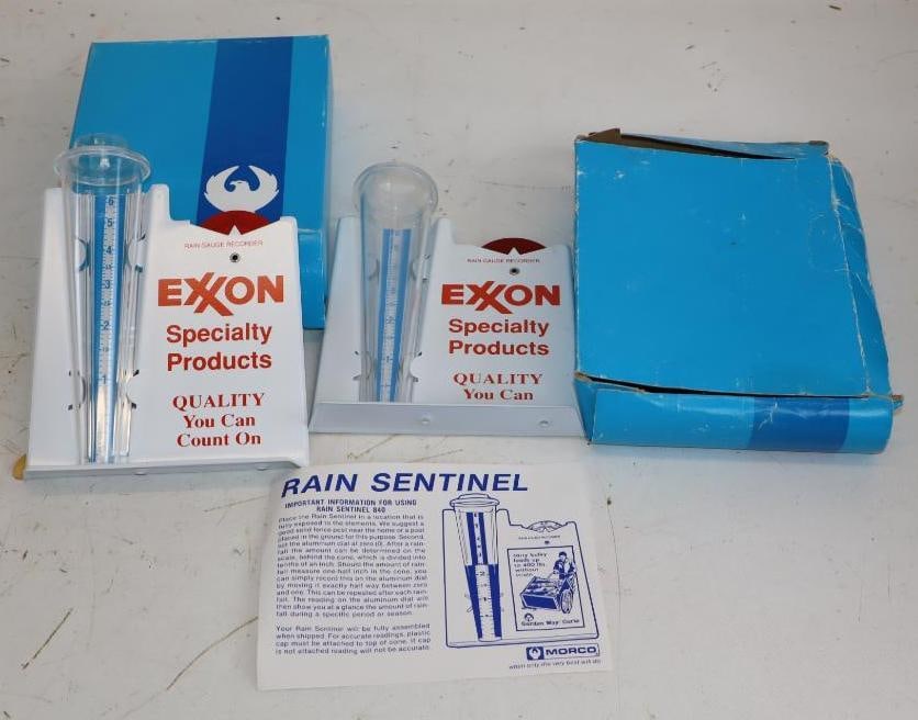 Group of 2 Exxon Rain Gauges in Original Boxes (1 of 5)