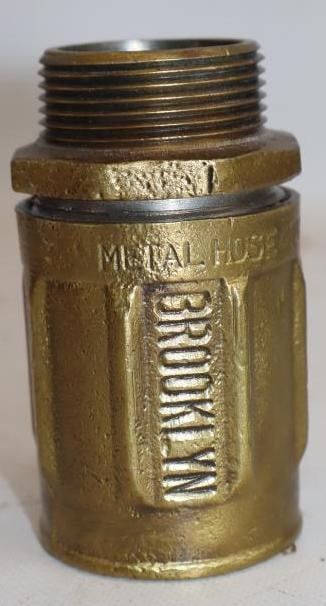 Brass Brooklyn Triple XD Early Gas Pump Threaded Coupler (1 of 4)