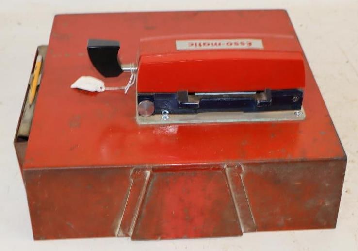 Esso-Matic Credit Card Service Base With Mounted Credit Card Machine (1 of 3)