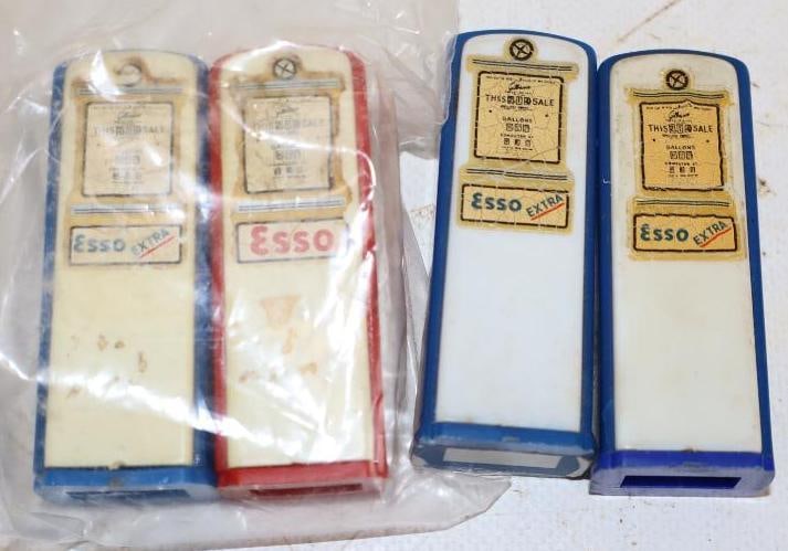 Group of 4 Esso Extra Gas Pump Shaped Salt and Pepper Shakers (1 of 2)