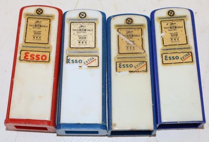 Group of 4 Esso Extra Gas Pump Shaped Salt and Pepper Shakers (1 of 2)