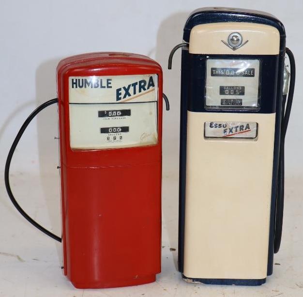 Group of 2 Humble and Esso Miniature Gas Pump Fuel Dispensers (1 of 3)